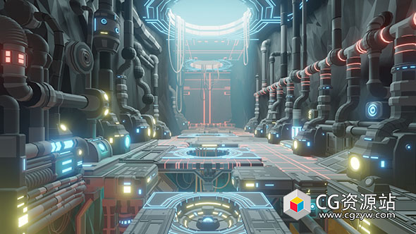 Blender科幻基地资产3D模型 Scifi Station Vol.2