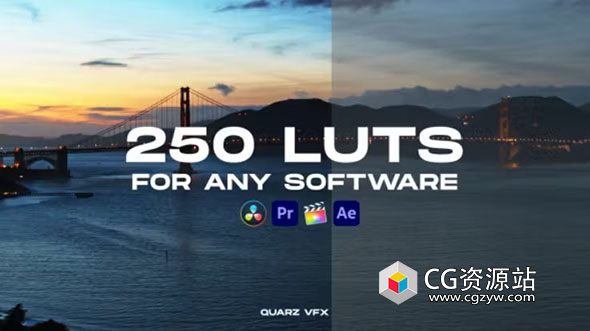 250组旅行摄像LUTs视频调色预设 250 LUT Color Presets