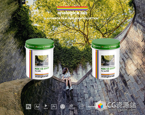 柯达复古电影胶片仿真LUTs调色预设 Analogica Lab – KODAK VISION3 200T Lut-图片1