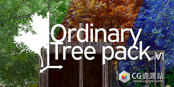Blender常见树木植物资产预设 Ordinary Tree Pack-图片1
