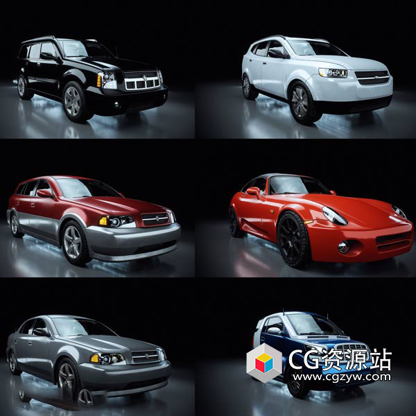 Blender小轿车家用车汽车3D模型 City Cars Essentials