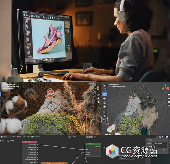 Blender学习3D可视化动画实战高级技能视频教程+中文字幕-图片1