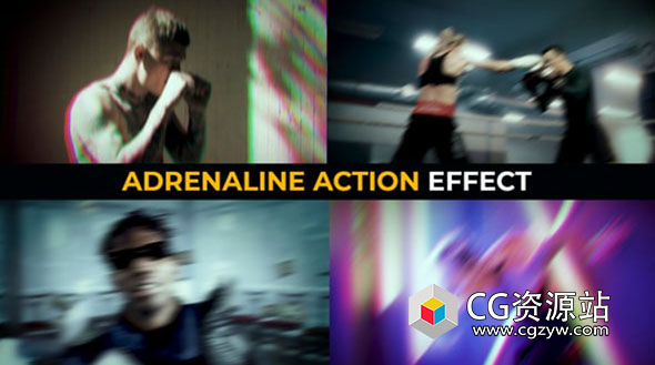 PR模板-40种疯狂相机抖动效果 Adrenaline Action Effects