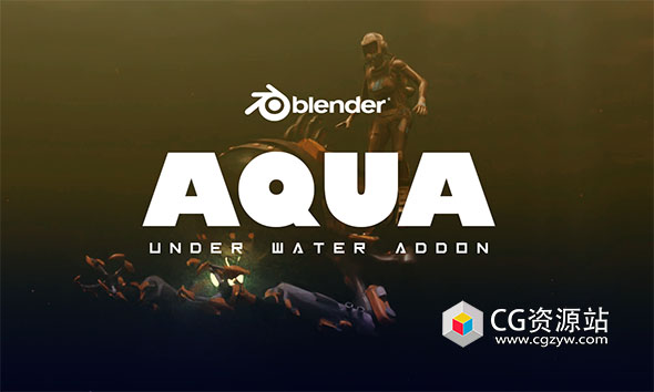 Blender水下场景插件Aqua Under Water Addon v1.2.2