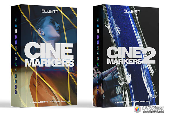 158个4K复古35毫米胶片扫描电影灼烧涂鸦污渍刮痕纹理叠加视频素材 AcidBite – Cinemarkers 1+2