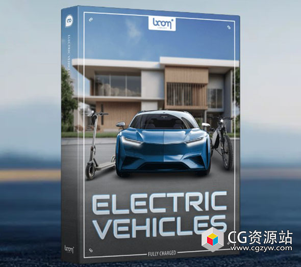 1396个电动汽车发动机行驶接近远离停止启动无损音效 Electric Vehicles