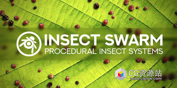 Blender程序化昆虫分布动画资产预设 Insect Swarm – Procedural Insect Systems