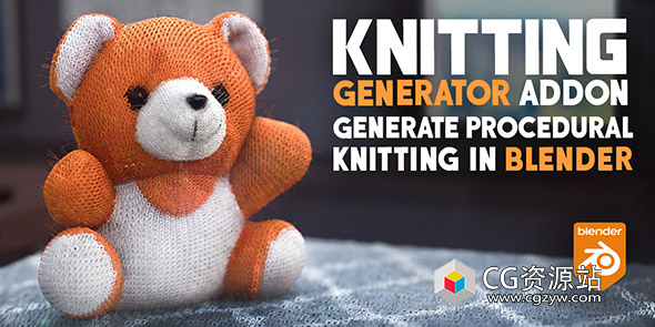 Blender针织毛衣程序化生成器插件 Knitting Generator
