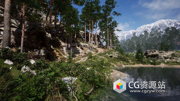 Unreal山林景观环境游戏资产 Mountain – Environment Set UE5.1-5.4