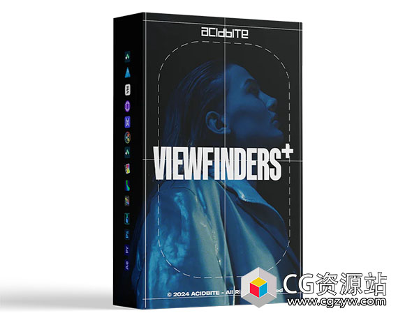 27个取景器镜头线框动画元素素材 AcidBite – Analog Viewfinders