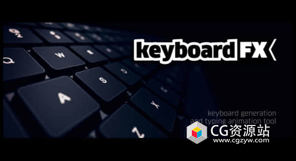AE脚本键盘打字动画 KeyboardFX V1.5.0