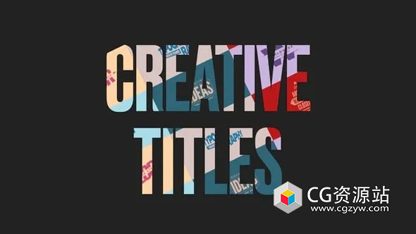 AE模板-6组创意文字标题排版动画 Creative Titles