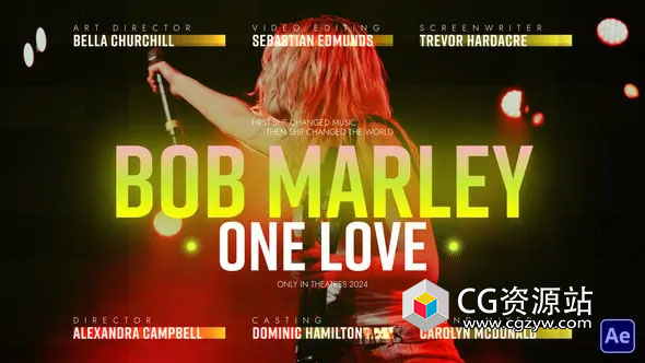 AE模板-6组电影片头文字标题动画 Alamy Cinematic Titles