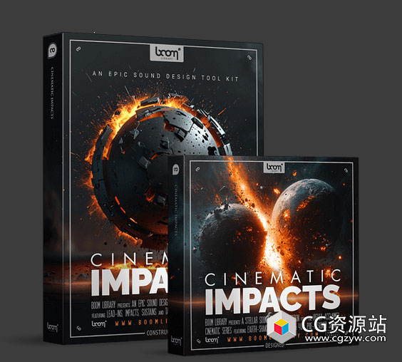 大气电影冲击碰撞打击乐字幕震撼转场无损音效 Cinematic Impacts