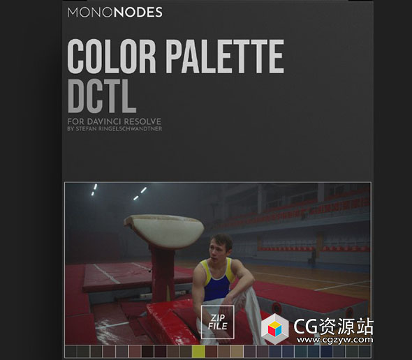 达芬奇调色节点-电影调色板静帧颜色提取DCTL预设 Color Palette v1.0-图片1