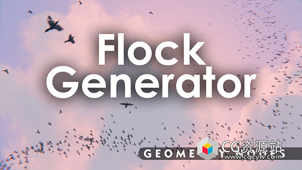 Blender鸟群生成资产预设 Flock Generator V1.0
