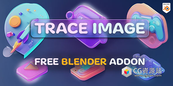 Blender图片转三维图形插件 Image Trace Generator v1.0.0