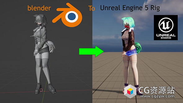 Blender骨骼绑定导出UE5插件 Magic Bone UE5 Rig Creator v3.0.9