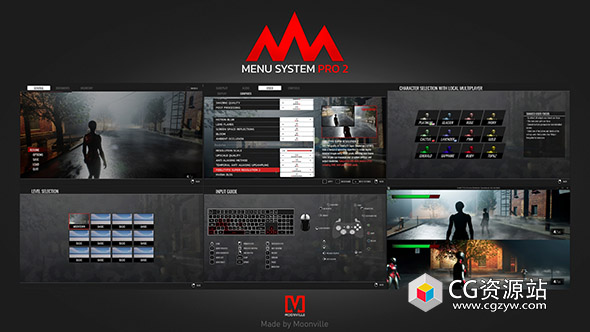 Unreal菜单系统专业版 Menu System Pro by Moonville UE5.3-5.4