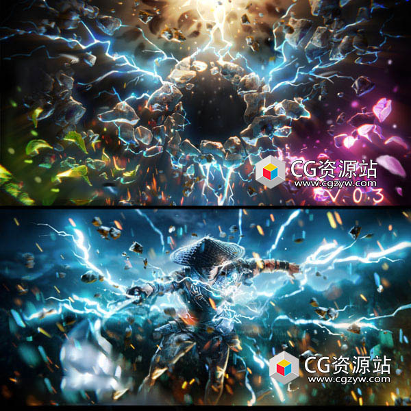 Blender火雪花瓣碎片气泡炫酷粒子爆炸特效资产预设 Omega Particle Fx V0.3+ 视频教程-图片1