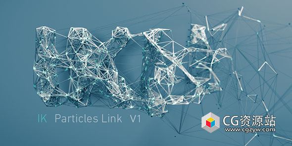 Blender粒子连接曲线生成追踪插件Particles Link