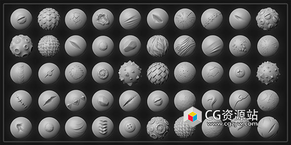 Blender/ZBrush/Painter贴图材质笔刷资产预设库 Zenshaders Library