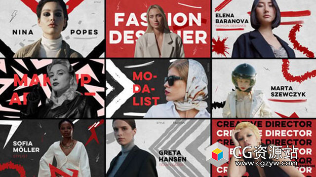 AE+PR模板-时尚定格视频包装展示动画 Fashion Freeze Frame