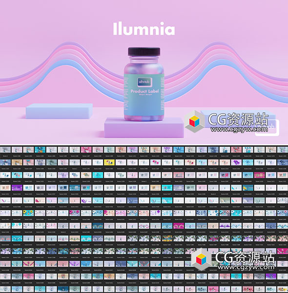 Blender预设-产品展示场景打光照明渲染资产预设 Alt Tab Ilumnia: Product Showcase Library