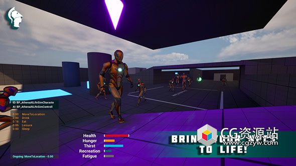 Unreal实用人工智能框架 Athena AI: A Utility AI Framework V2 UE5.1-5.5