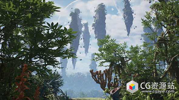 Unreal科幻丛林生物群系Scifi Jungle Biome UE5.3