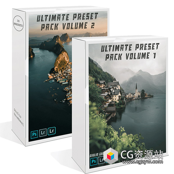 LR预设-自然风景旅行摄影照片调色预设 Ultimate Preset Pack Bundle (V1 & V2)-图片1