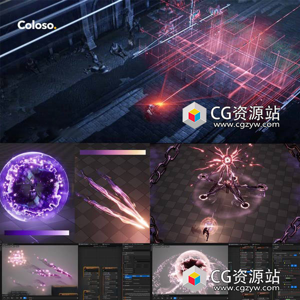 Coloso Unreal游戏技能特效粒子能量冲击波制作教程+中文字幕-图片1