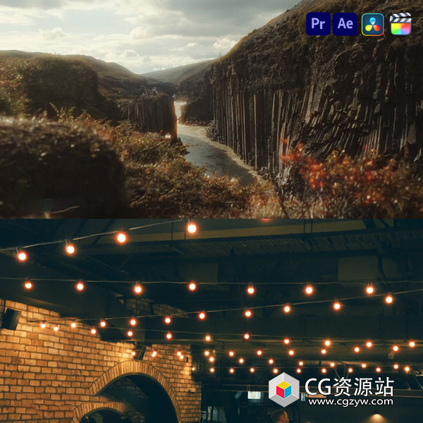 AE/PR/达芬奇/FCPX亮部边缘泛红光胶片特效插件 Halation Win/Mac破解版