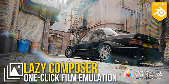 Blender渲染后期合成调节插件 Lazy Composer V1.0