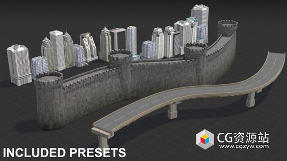 Blender建筑资产预设几何节点生成器 Geometry Node Tools – Architectural Pack