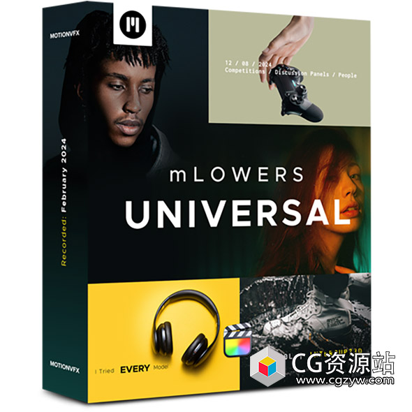 FCPX插件-71组现代简洁科技感复古社交文字标题字幕动画预设 mLowers Universal-图片1