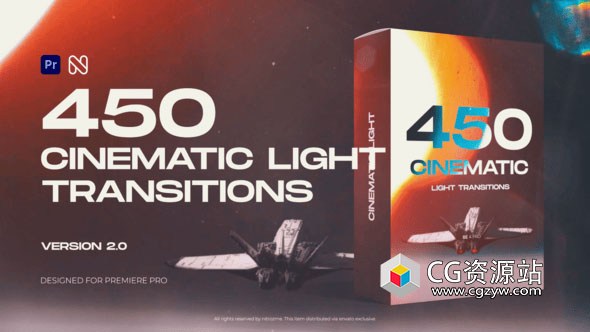 PR模板-光效漏光元素无缝转场预设 Seamless Light Transitions