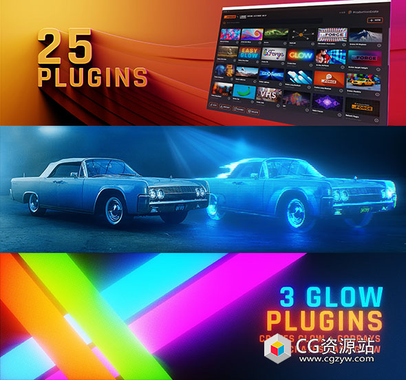 AE/PR插件-终极视觉特效转场插件合集 ProductionCrate LaForge Suite V1.4.8 Win
