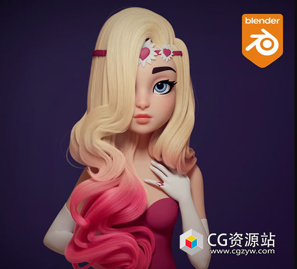 Blender毛发头发制作工具 Hair Wrangler V1.1.1
