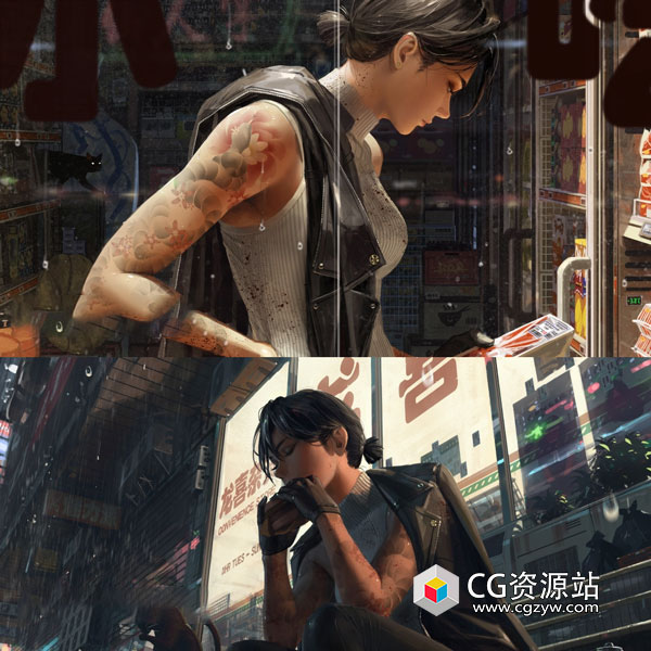 Coloso PS电影场景原画视觉概念插画大师班绘画教程+中英文字幕-图片1