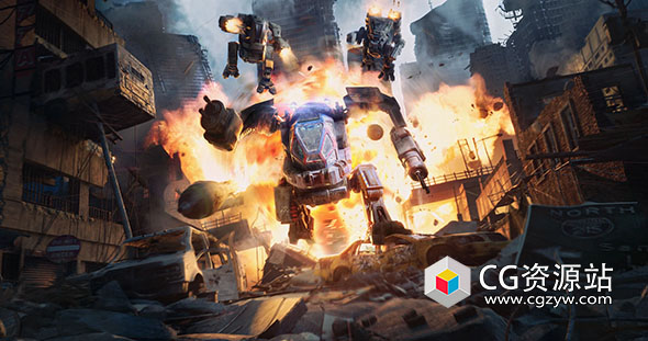 Blender科幻机甲机器系列战争3D模型 KitBash3D – Mech Wars-图片1