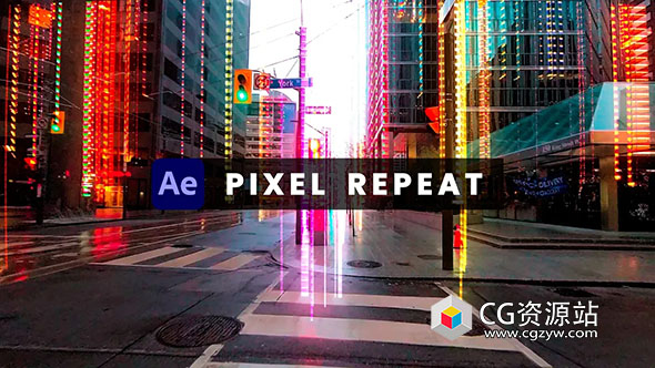 条纹像素循环特效AE插件 Pixel Repeat V1.2 Win