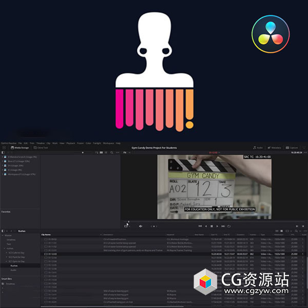 达芬奇项目引导式剪辑入门基础到进阶视频教程+中文字幕