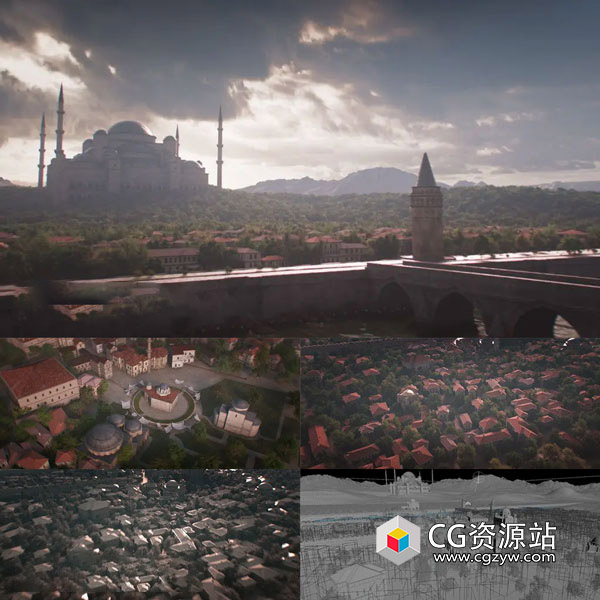 Houdini程序化中世纪城市场景制作教程 City Creation+中英文字幕