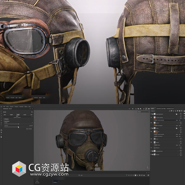 Substance Painter从基础到进阶游戏贴图材质全面教程+中英文字幕