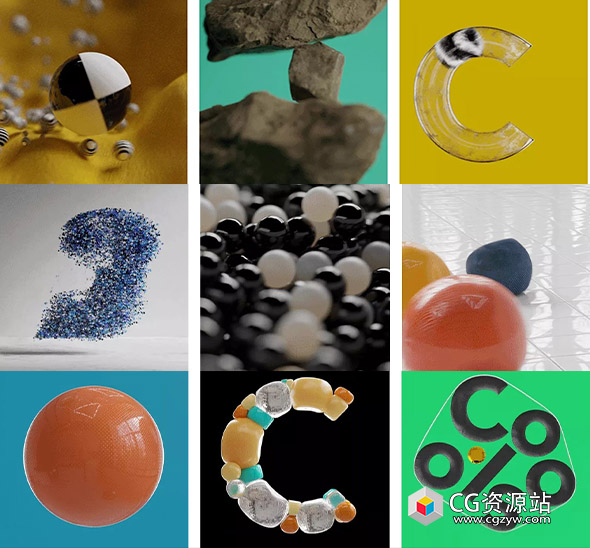 Coloso Blender粒子柔体刚体布料碰撞流体特效创意电商物理动画教程+中英文字幕-图片1