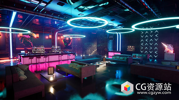 Unreal东京俱乐部夜总会资产包Tokyo Nightclub Part 2 UE5.0