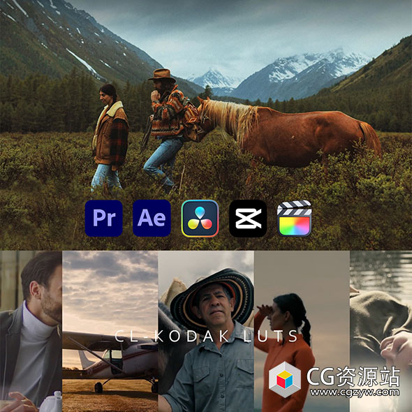 28个复古柯达胶片模拟电影LUT视频调色预设 Pixflow – CL-Kodak LUTs-图片1
