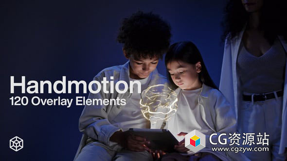 AE模板-120个叠加元素手绘能量闪光爆炸视觉特效元素 Handmotion – 120 Overlay Elements
