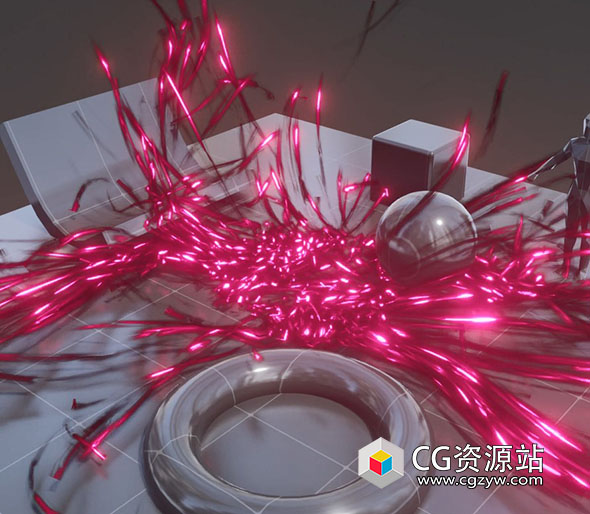 Blender粒子流动追踪模拟动画资产预设 Particle Simulation Modifier V5